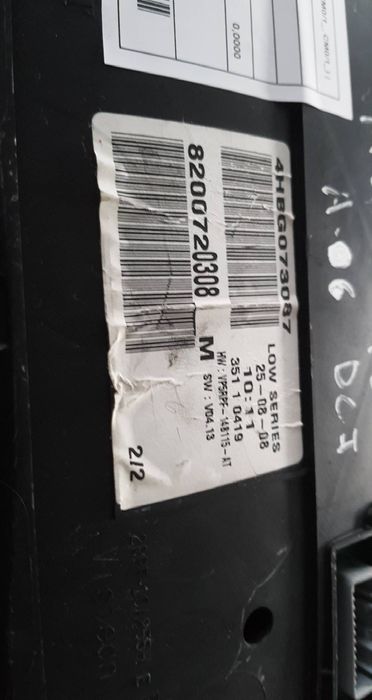 Quadrante / painel de instrumentos RENAULT Megane II (BM0/1_, CM0/1_)