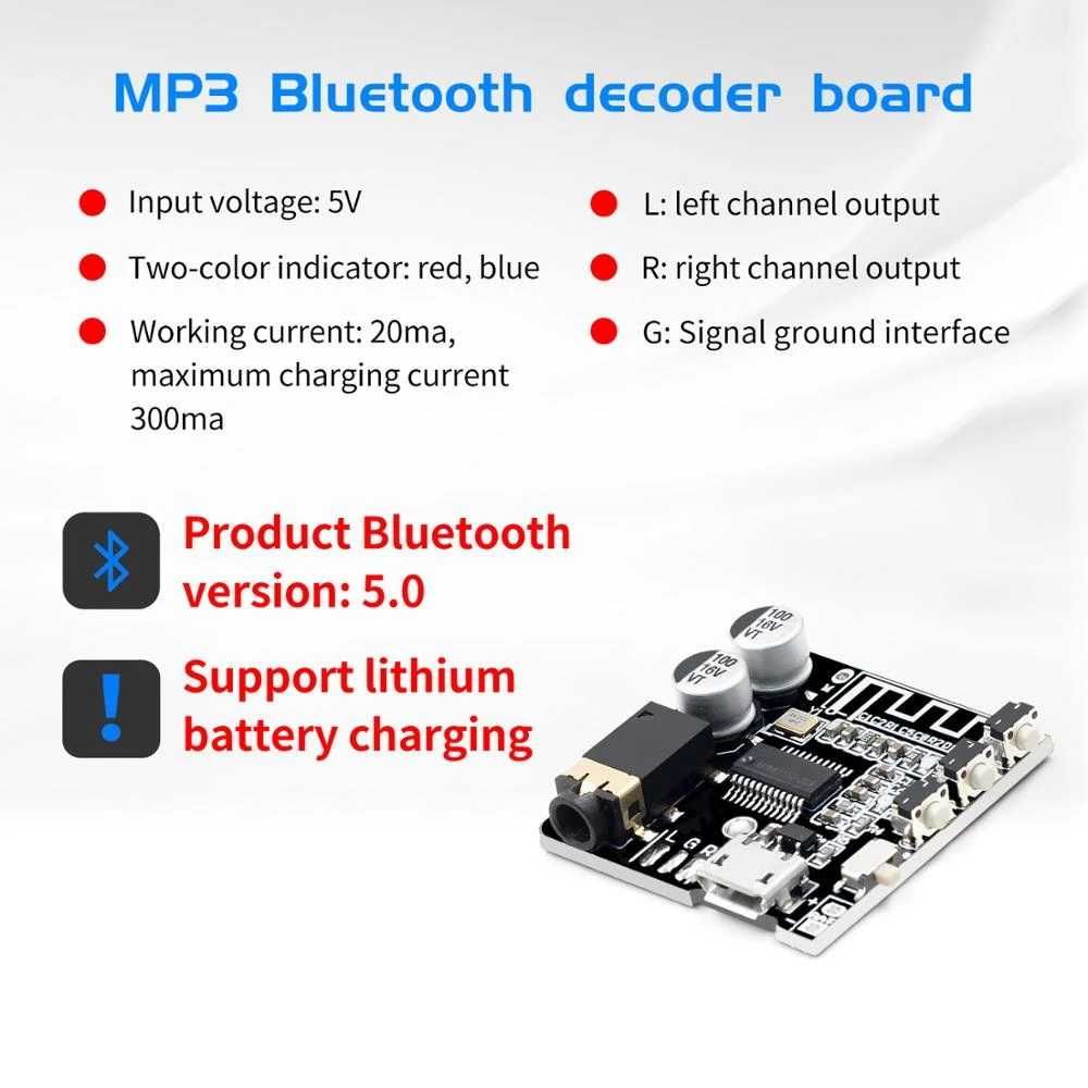 Bluetooth 5.0 Audio Receiver модуль приемник