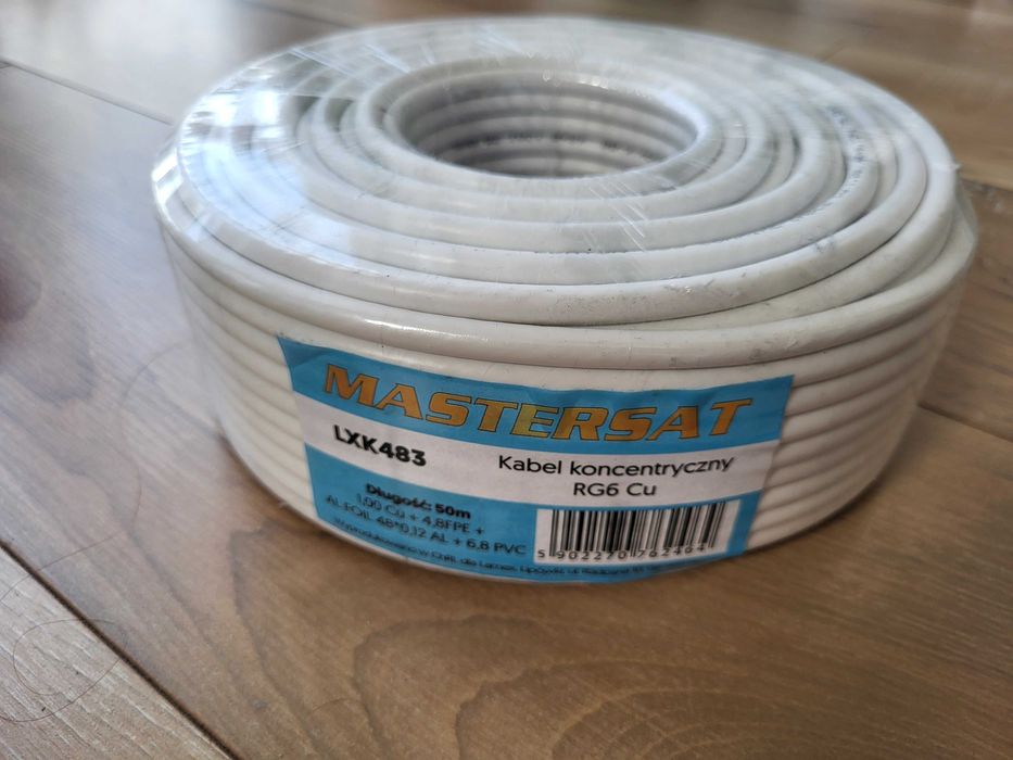 Kabel koncentryczny RG6 Cu 150 metrów