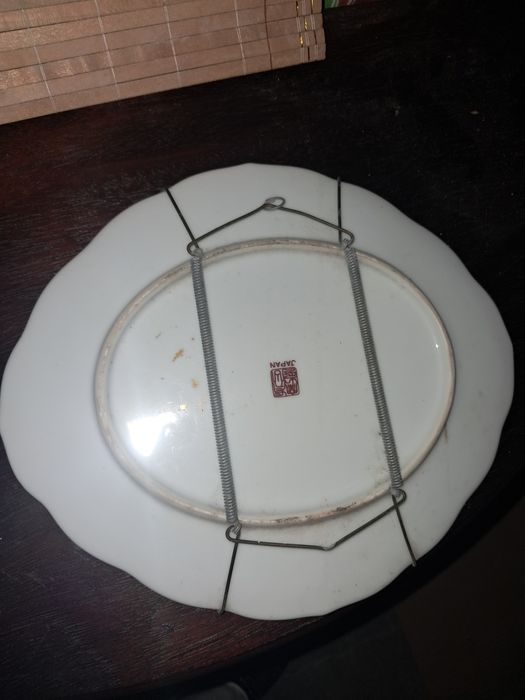 Travessa em louça  de macau antiga