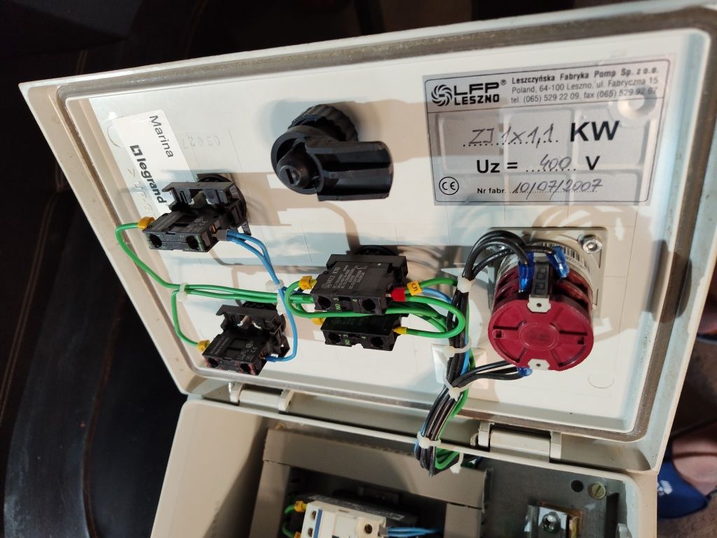 Szafa elektryczna do studni głębinowej+ silnik pompy grundfos