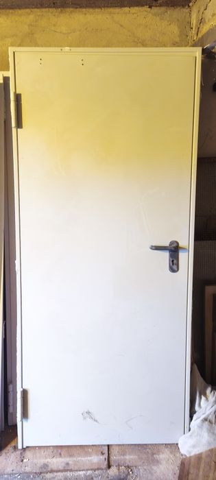 Drzwi na budowę kotłowni ppoż lewe Asturmadi, stalowe 80 90