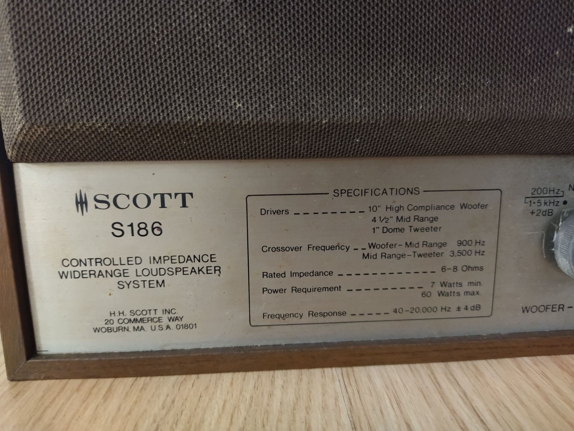 Altifalantes Scott S186