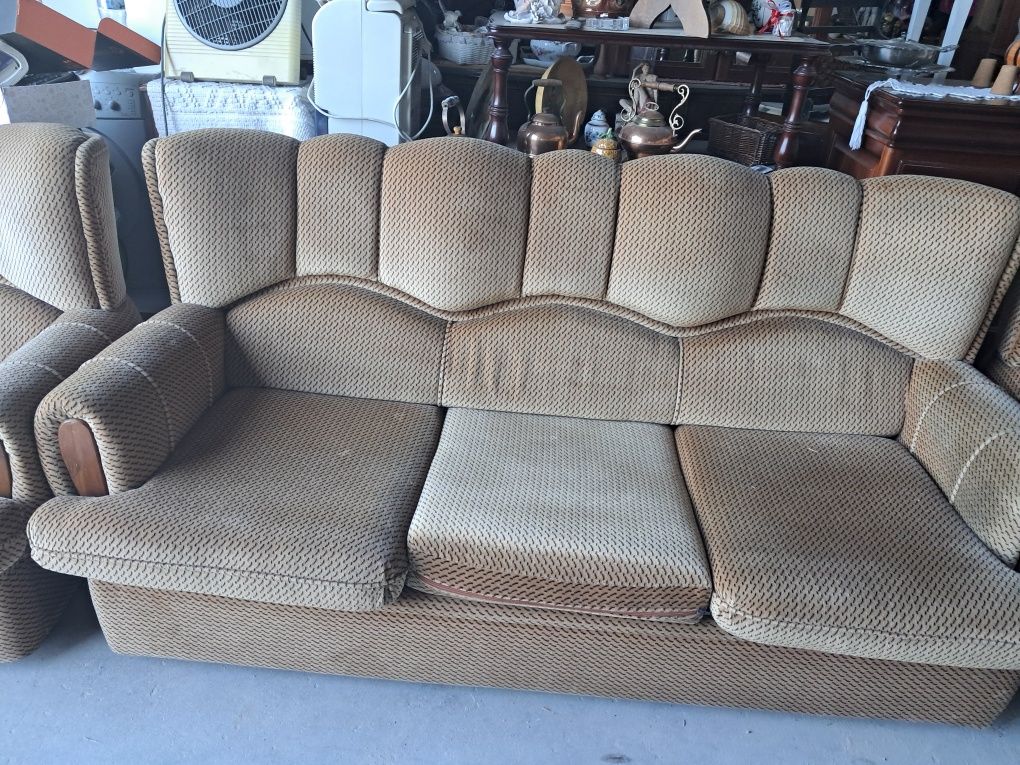Conjunto sofás, com cama