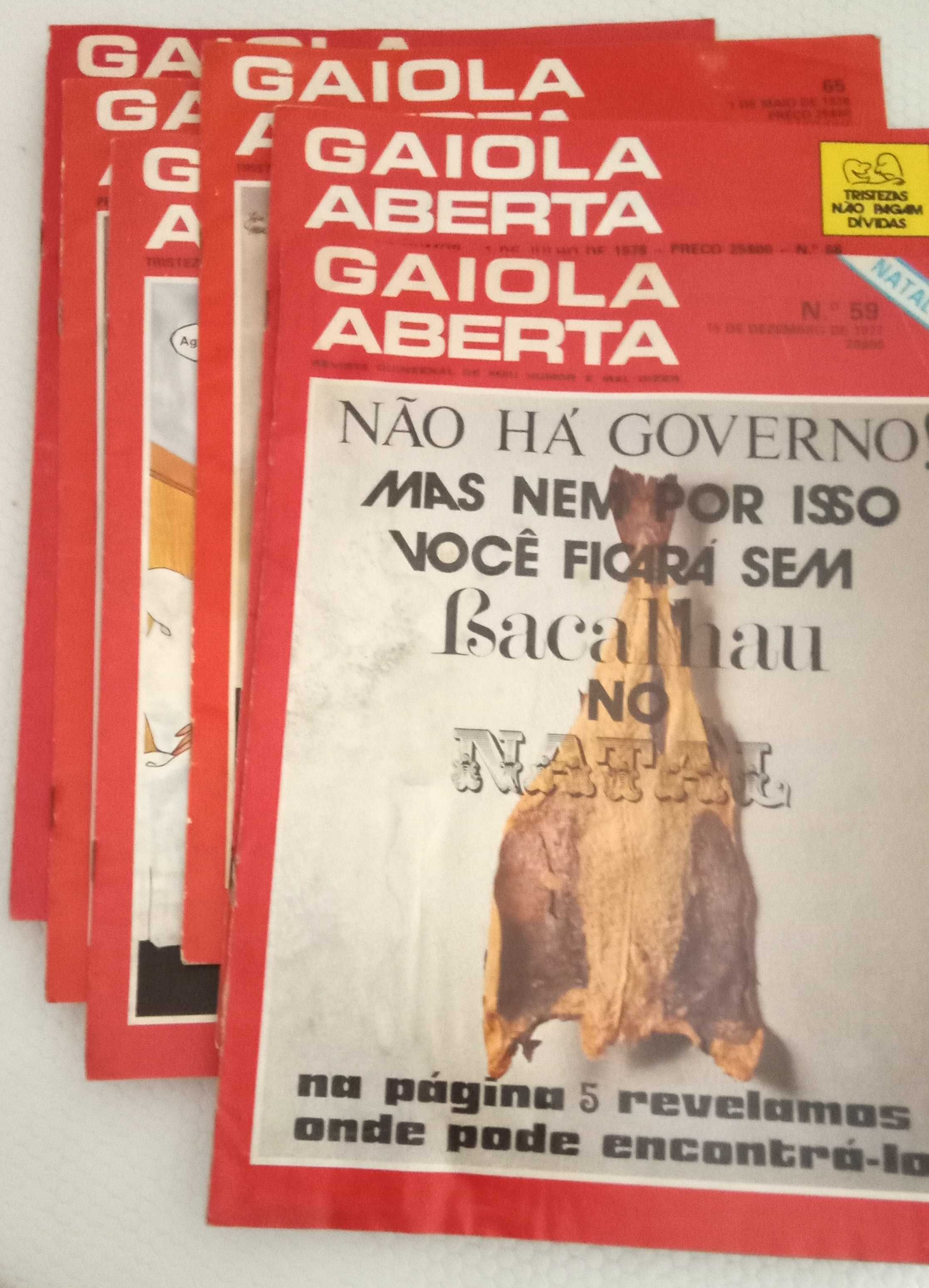 Revistas "Gaiola Aberta", 6 un, 2 por 5€