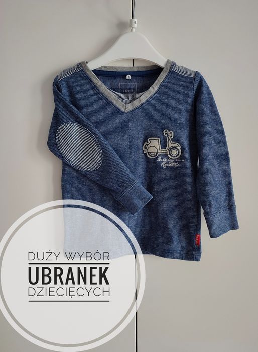 Śliczna bluzka z długim rękawem dla chłopca 80 Name it