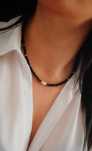 Naszyjnik Choker Perła Onyks Kamienie na
