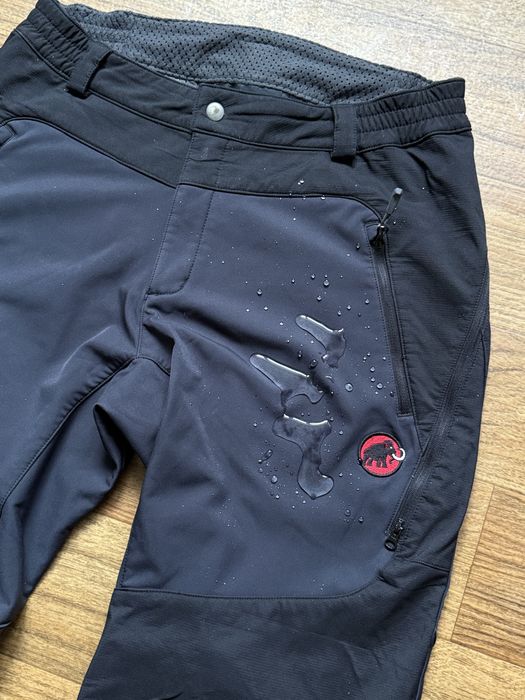 Теплі штани зимні маммут mammut gore tex soft shell tech чорні зимні