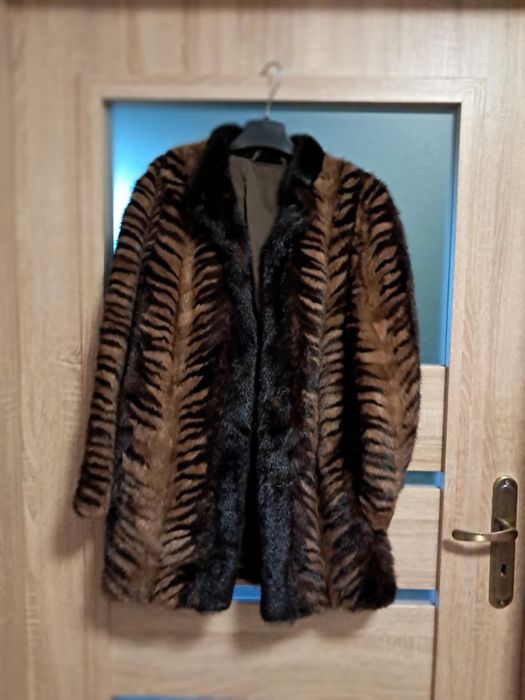 Piękne futro z norek M