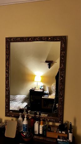 Espelho antigo talha dourada