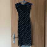 Sukienka czarna w kwiaty rozm 164/XS
