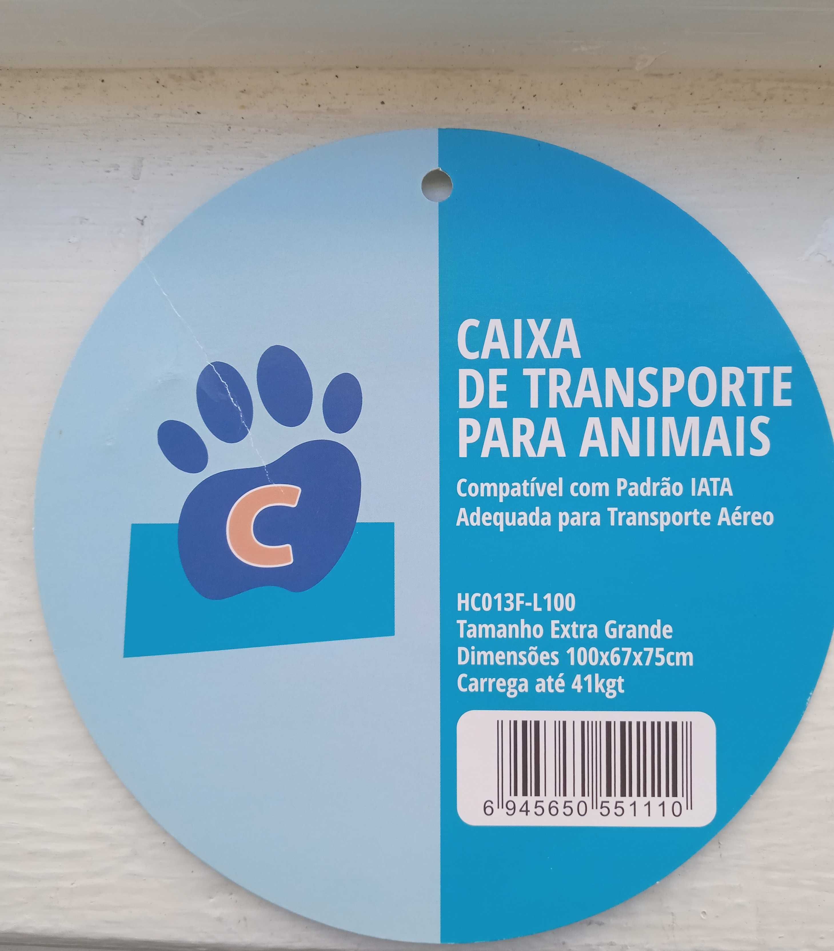 Caixa para transporte de cachorro novíssima, utilizada apenas uma vez!