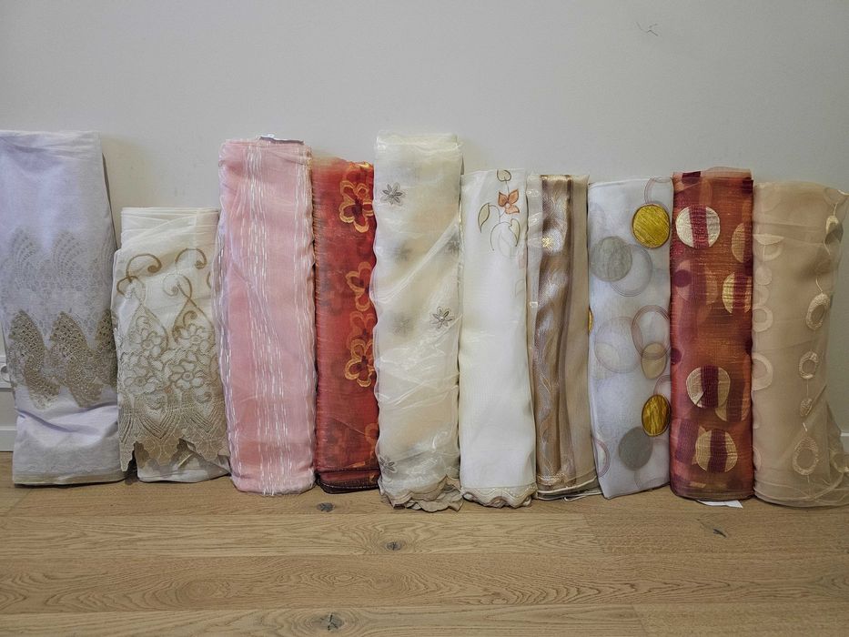 Tkaniny zasłonowe firany wyprzedaż