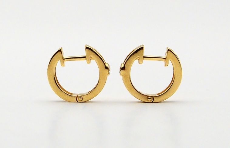 #сережки#золото 585# цирконий# длина 1,5см#
