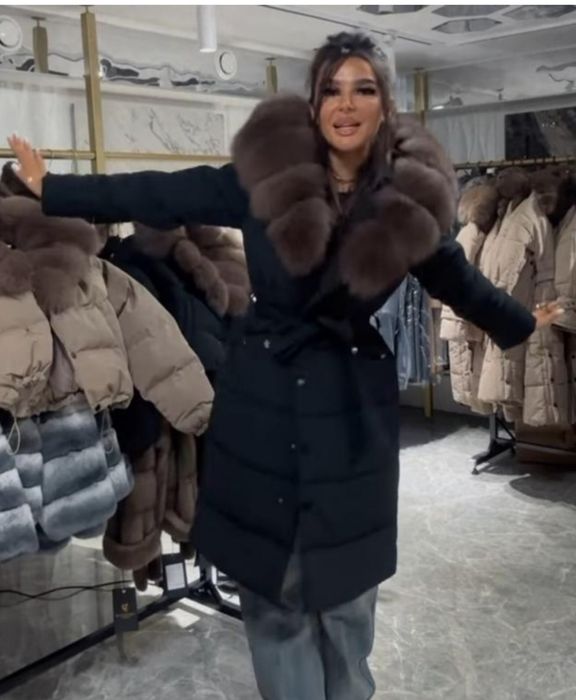 Куртка с мехом песца Дубленка