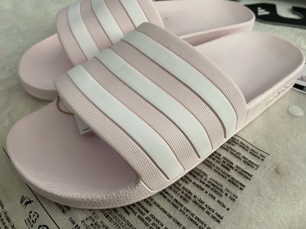 Adidas adilette aqua Klapki damskie różowe 39/40 basen oryginał