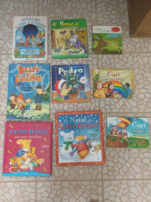 Lote 9 livros infantis