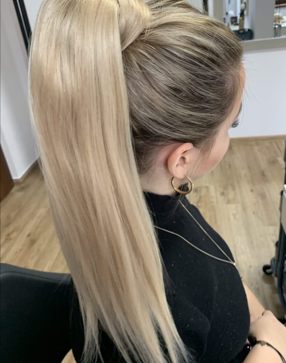 Włosy kucyk clip in doczepiany 62cm długi