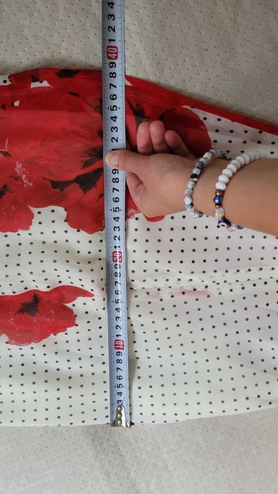 Długa biała sukienka Zara kwiat 3d w kropki XS 34 nowa viral