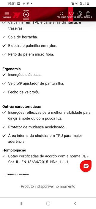 Botas Dainese,estado novo