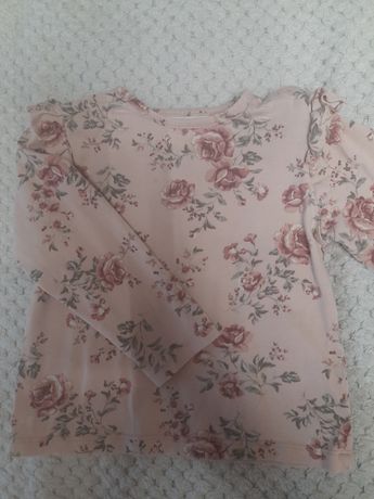 Bluza newbie w róże 86 cm