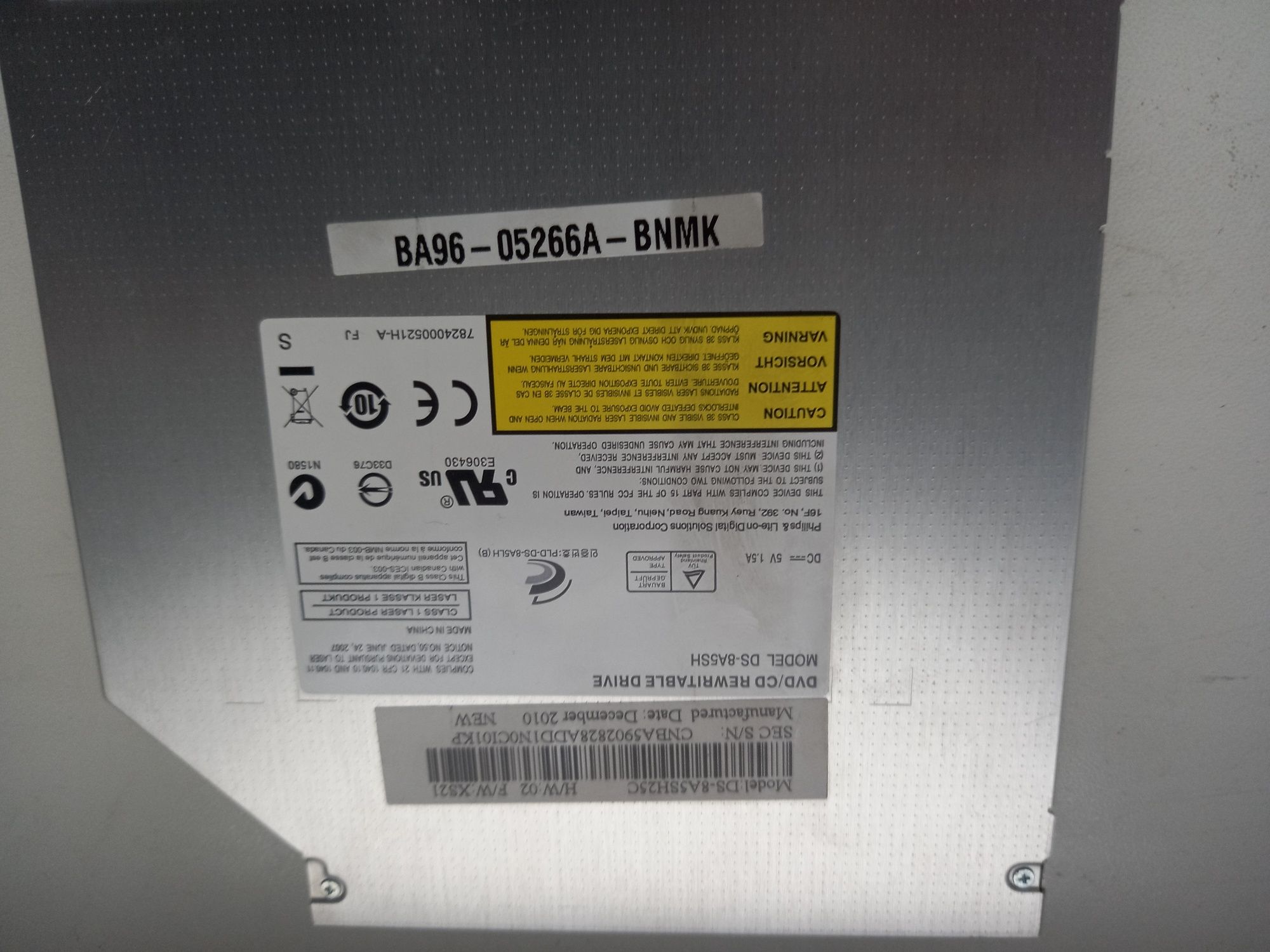 Оптичний привід Привод для ноутбука DVD-RW Lite-On DS-8A5SH25C