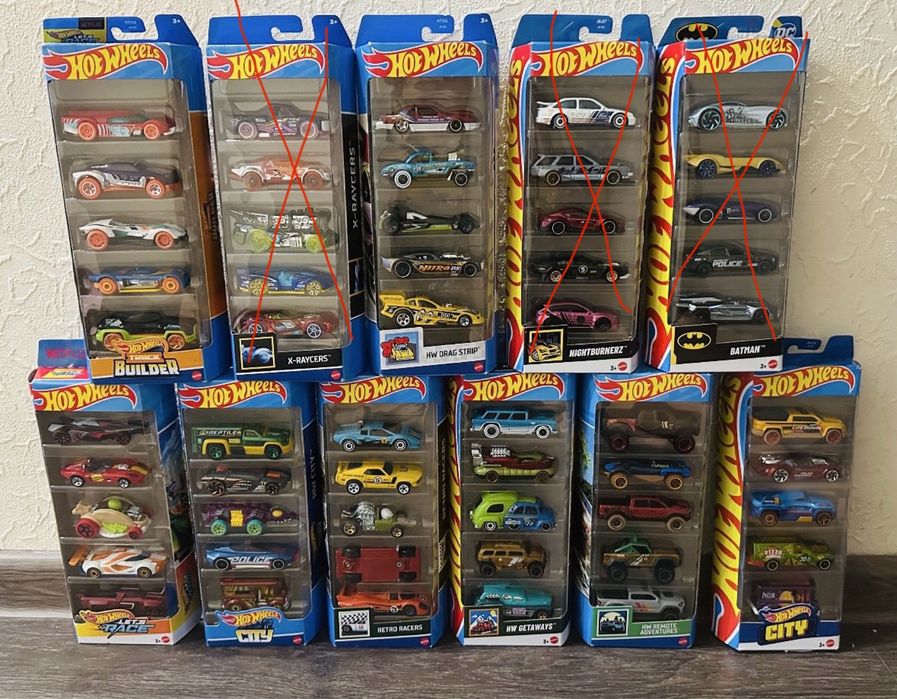 Набор машинок Hot Wheels из 5 шт!