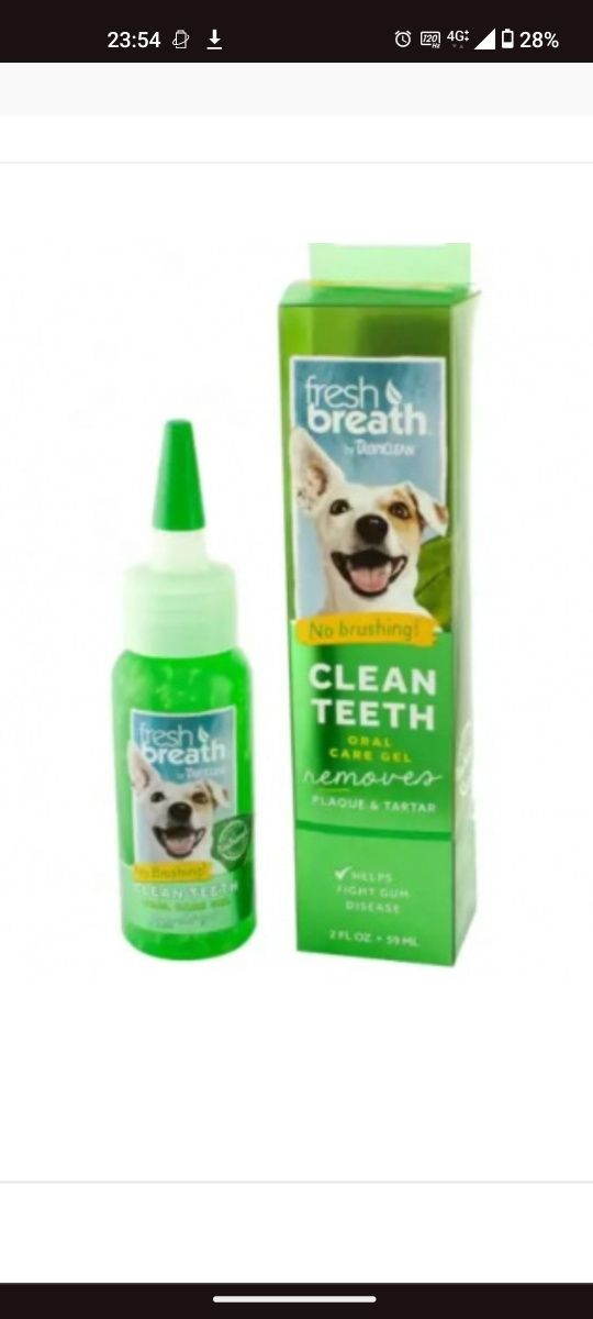 Продам гель для чищення tropiclean fresh breath для собак і котів
