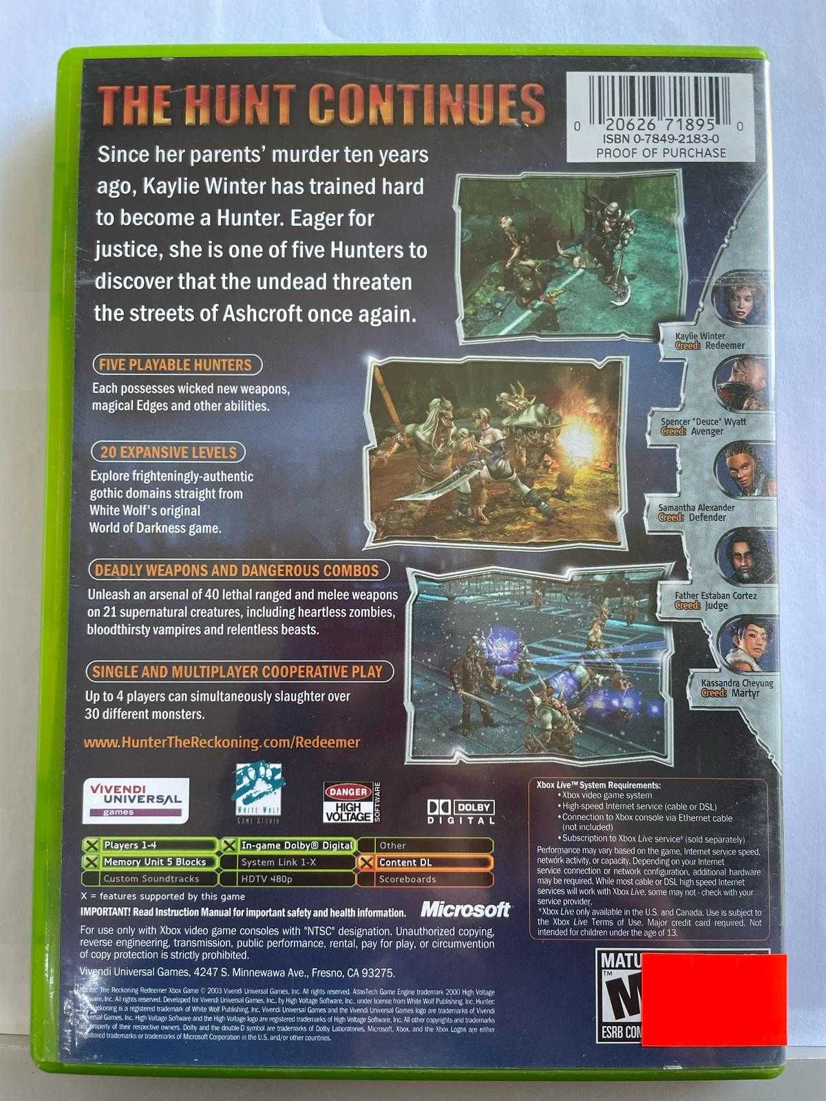 Xbox - Hunter The Reckoning Redeemer
