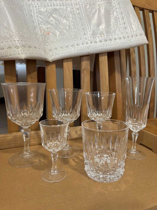 Conjunto de copos de Cristal D’Arques