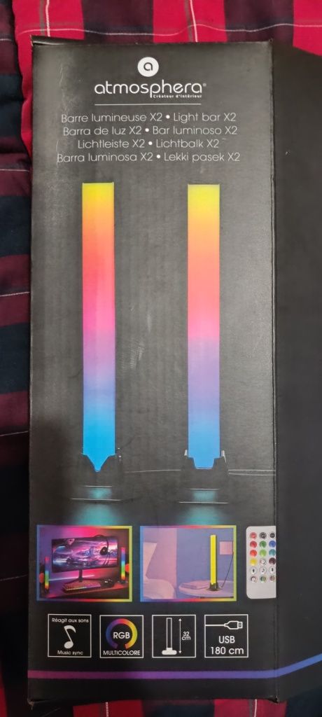 Barra luminosas rgb