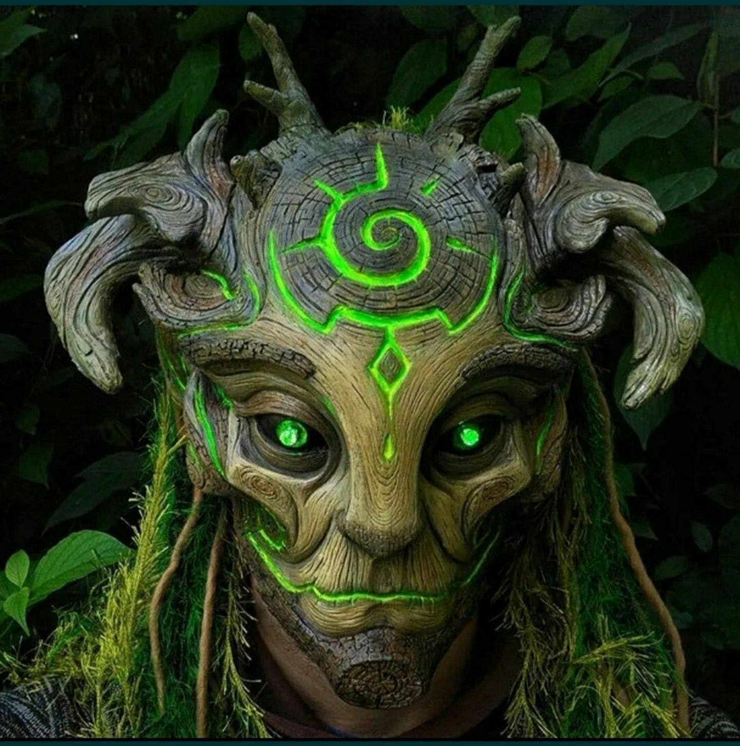 Máscara Elfo Nórdico Mitologia Runas