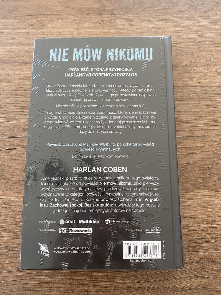 Książka „Nie mów nikomu”