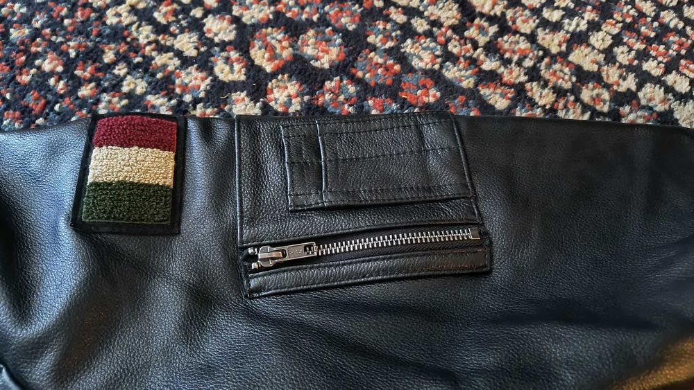 Skórzana pilotka Black Autumn 2025,Top Gun