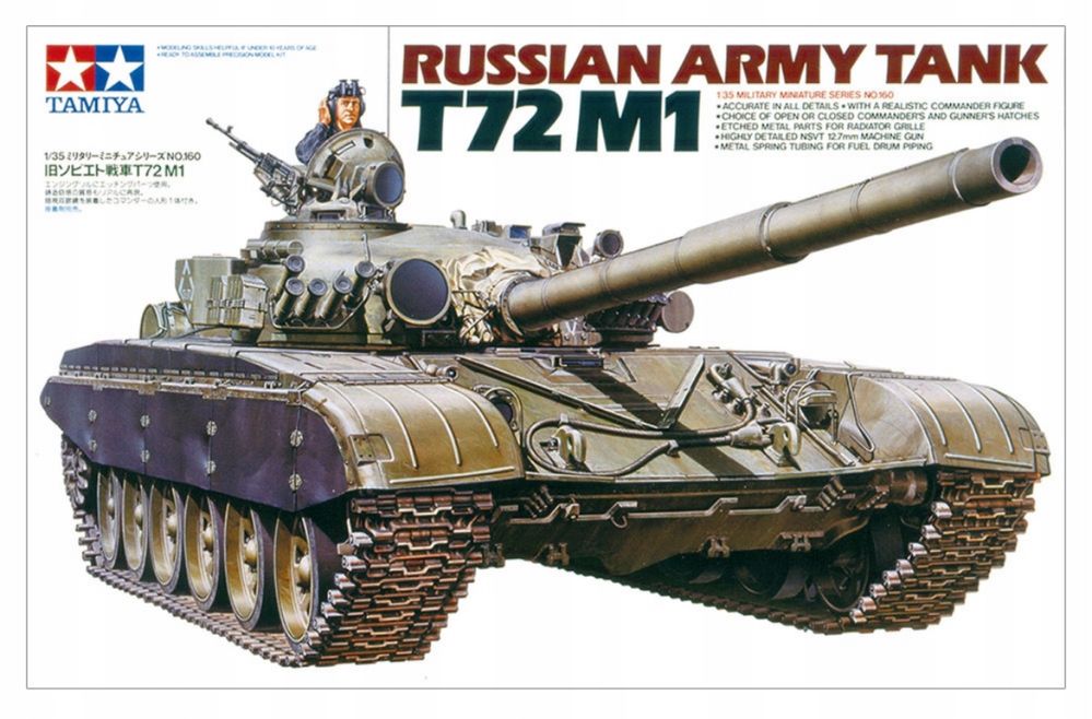 Model do sklejania 1/35 Russian Army czołg T72M1 Tamiya 35160