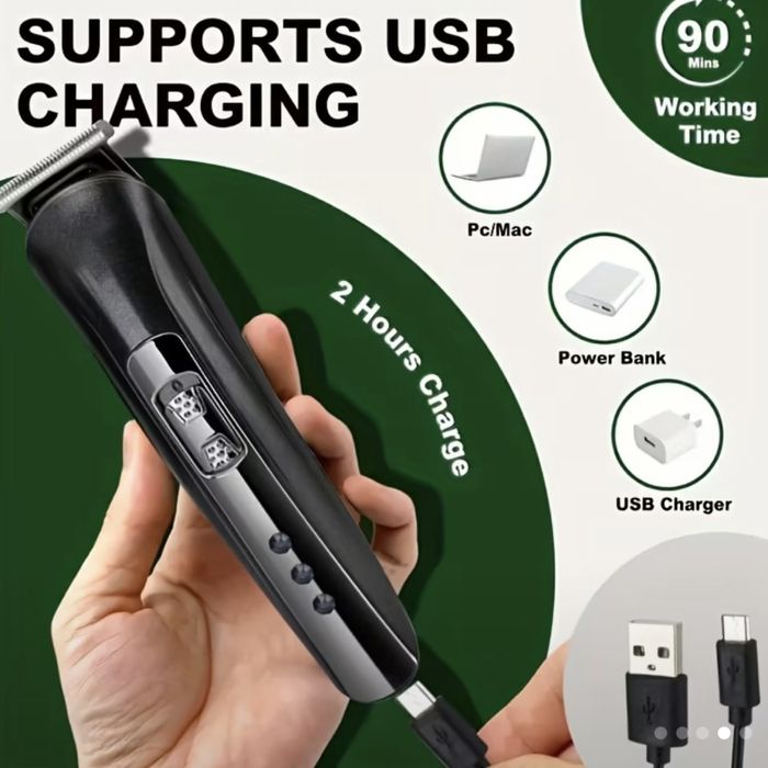 Електричний тример для бриття стрижки бездротовий