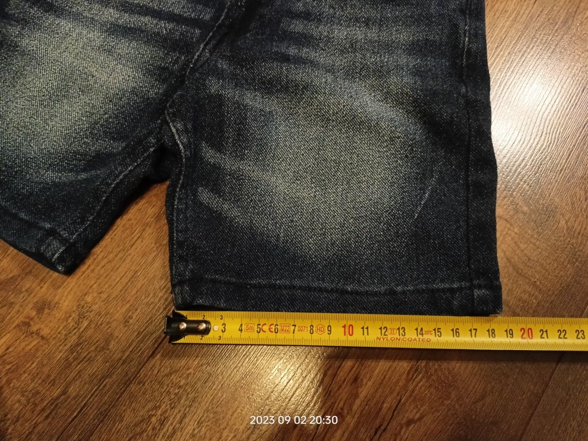 Krótkie jeansowe spodenki ciemny jeans Pepperts 122