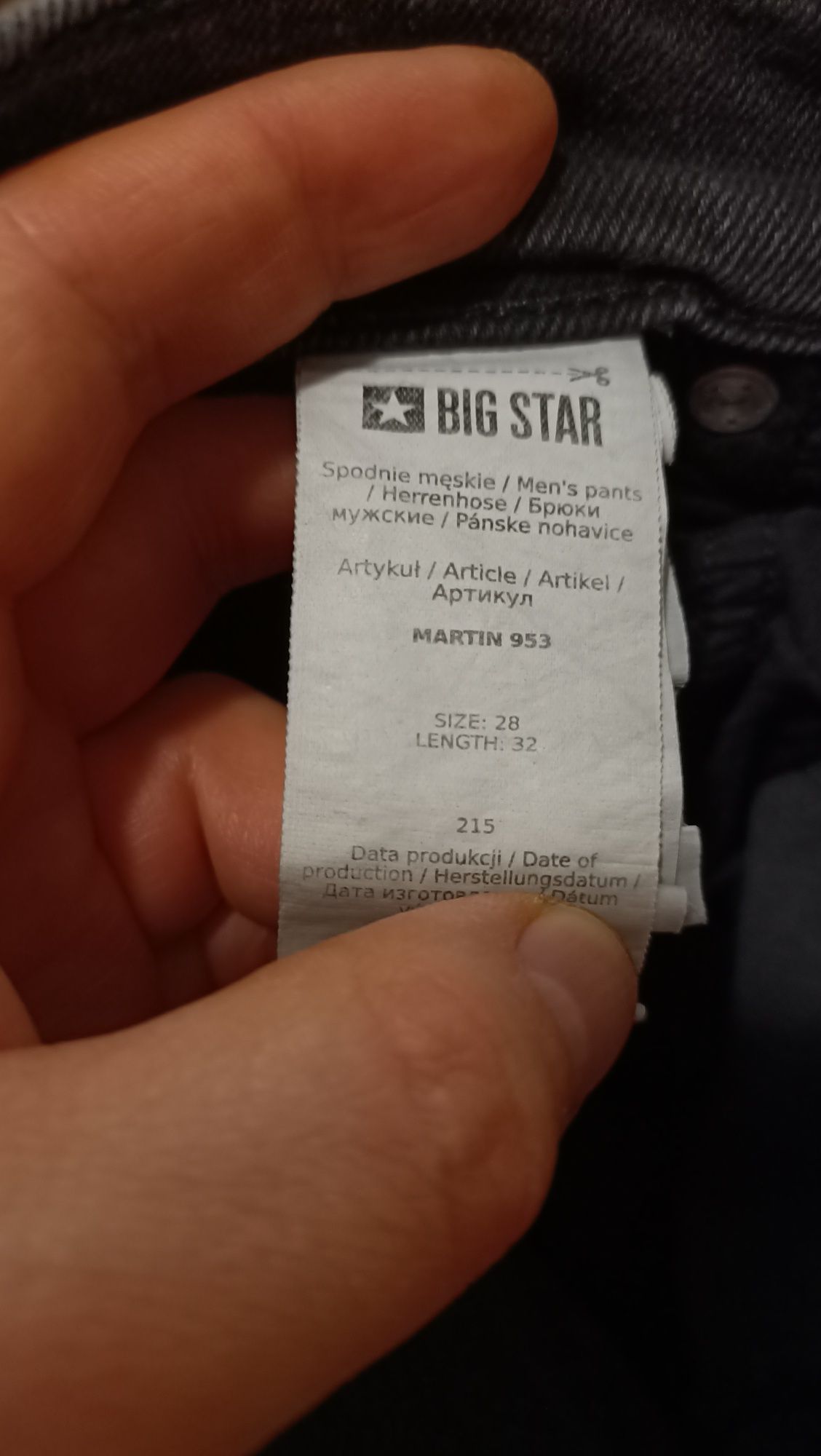 Spodnie chłopięce Big Star W38 L32