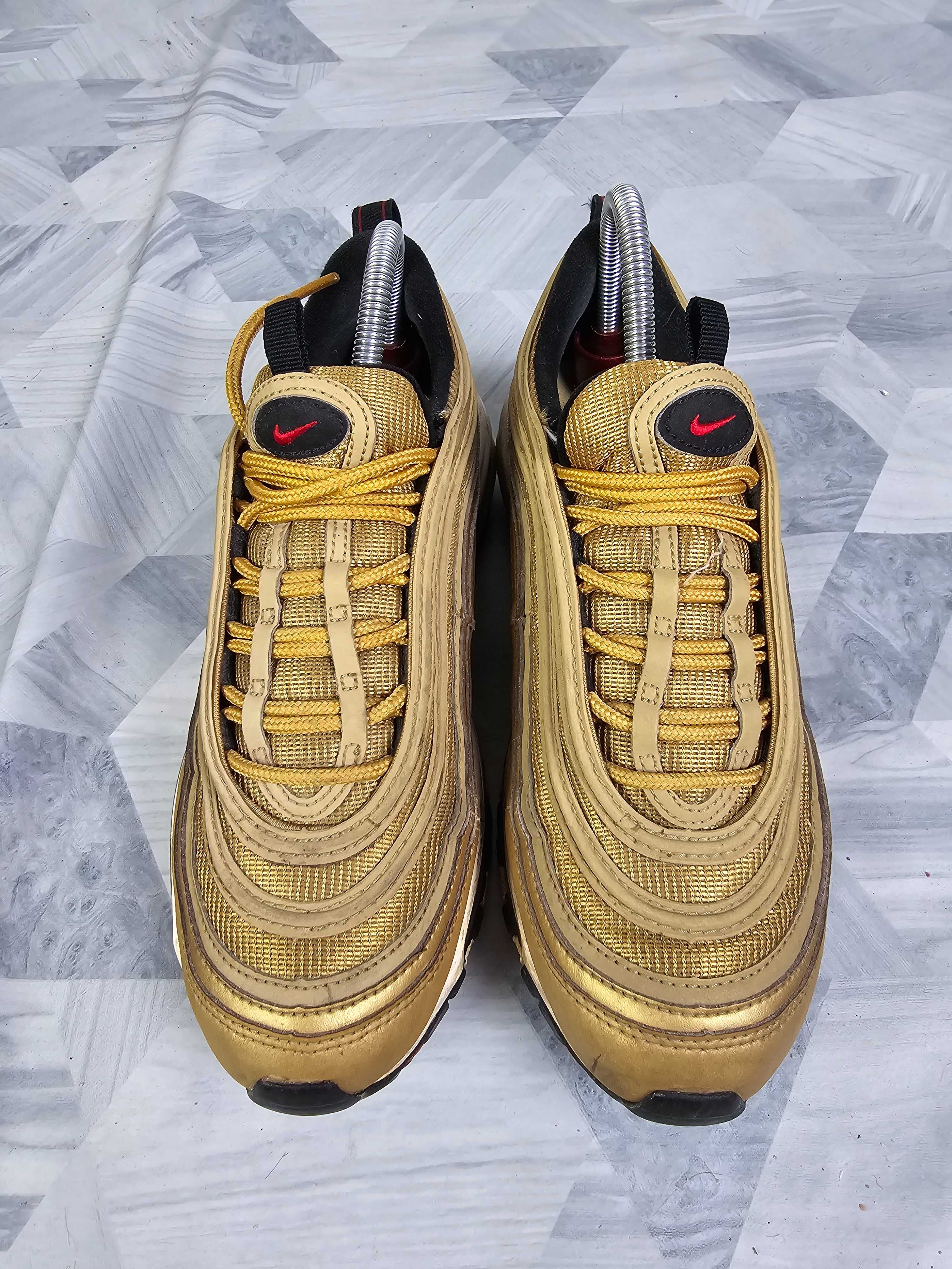Sportowe buty damskie do biegania złote nike air max 97 rozmiar 38