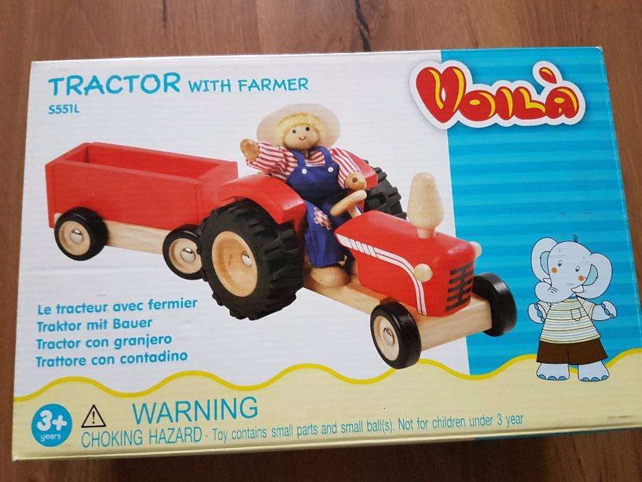 Traktor i farmer drewniane Voila