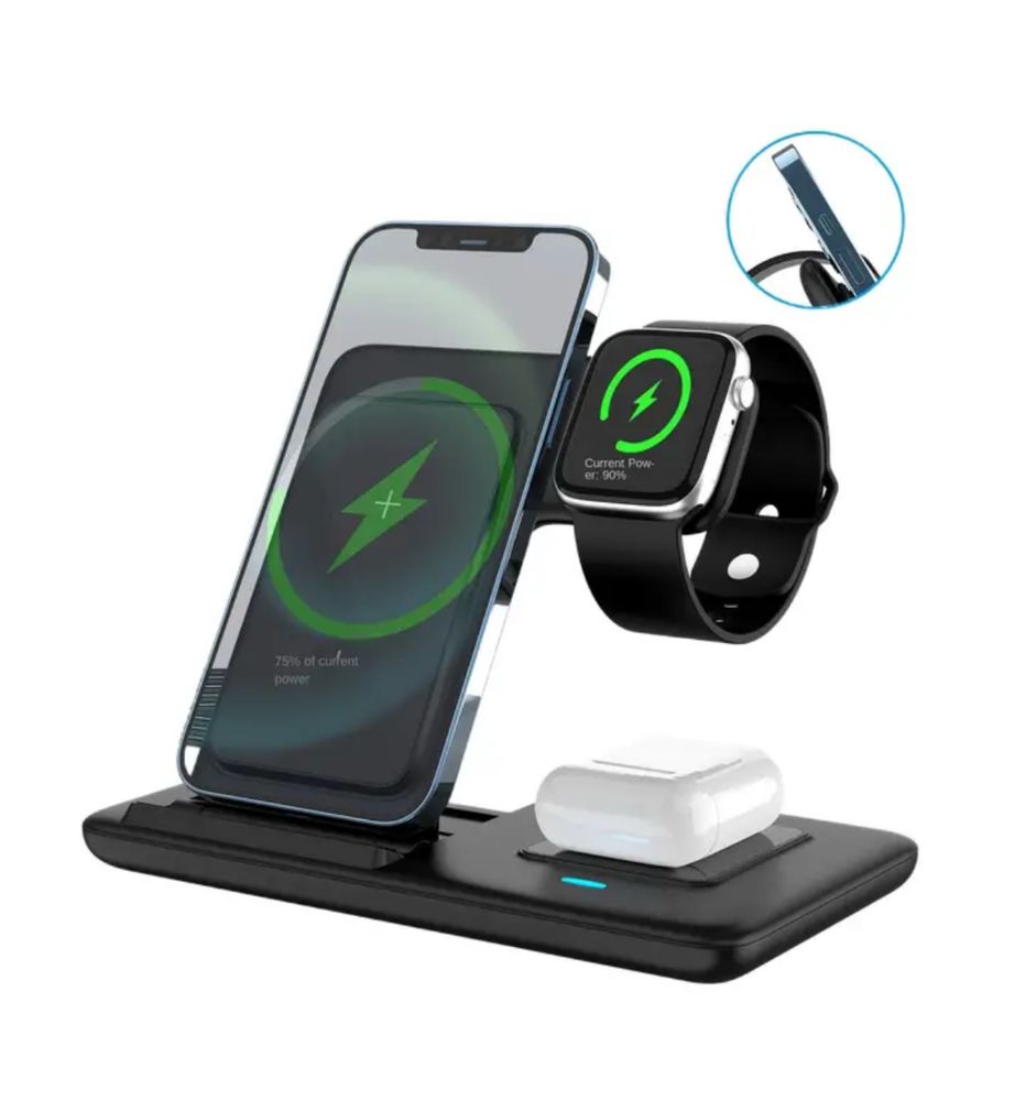 Безпровідна стандція 3в1 Apple Iphone AirPods Watch