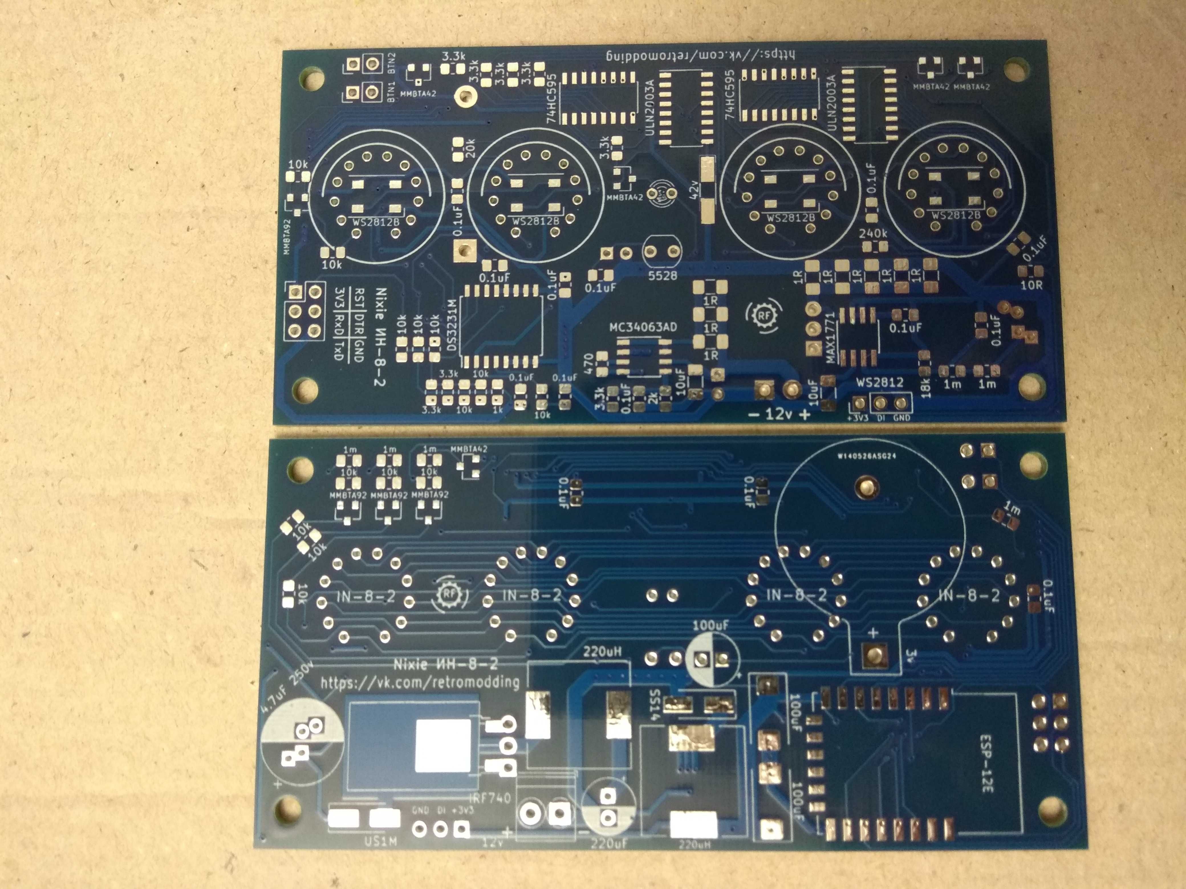 Печатная плата Z570M. Z573M, Z574M IN-8-2 & ESP12(ESP8266) WiFi v2