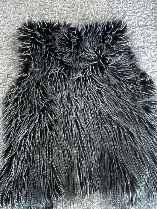 Kamizelka S 36 futrzana ATMOSPHERE czekolada grafitowa