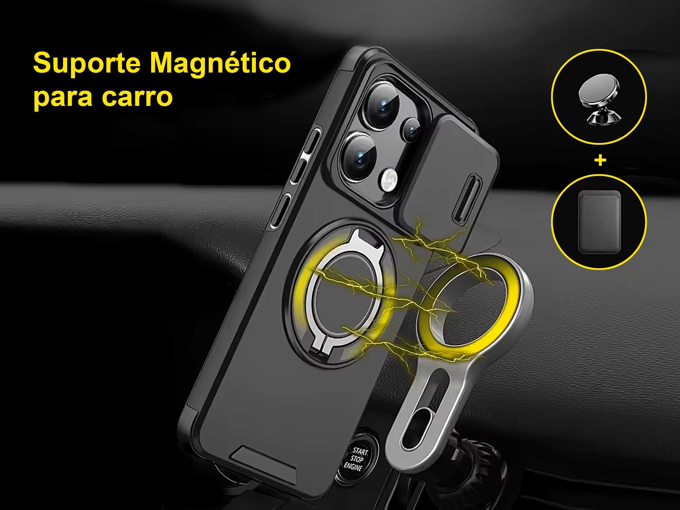 Capa magnética à prova de choque para Redmi Note 14 5G