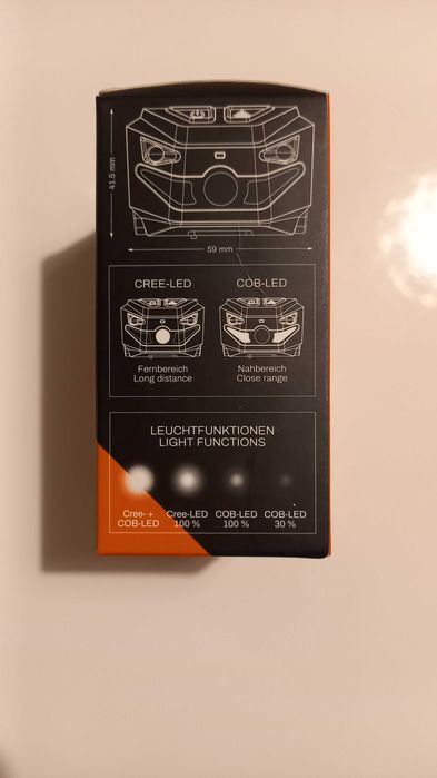 Lampa czołowa Sensor USB-C 250lm Berner