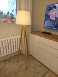 Stylowa lampa stojąca nocna do salonu pokoju