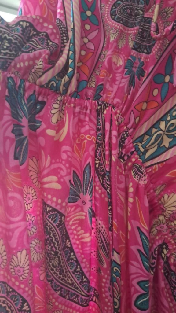 Nowa sukienka jedwabna plus size