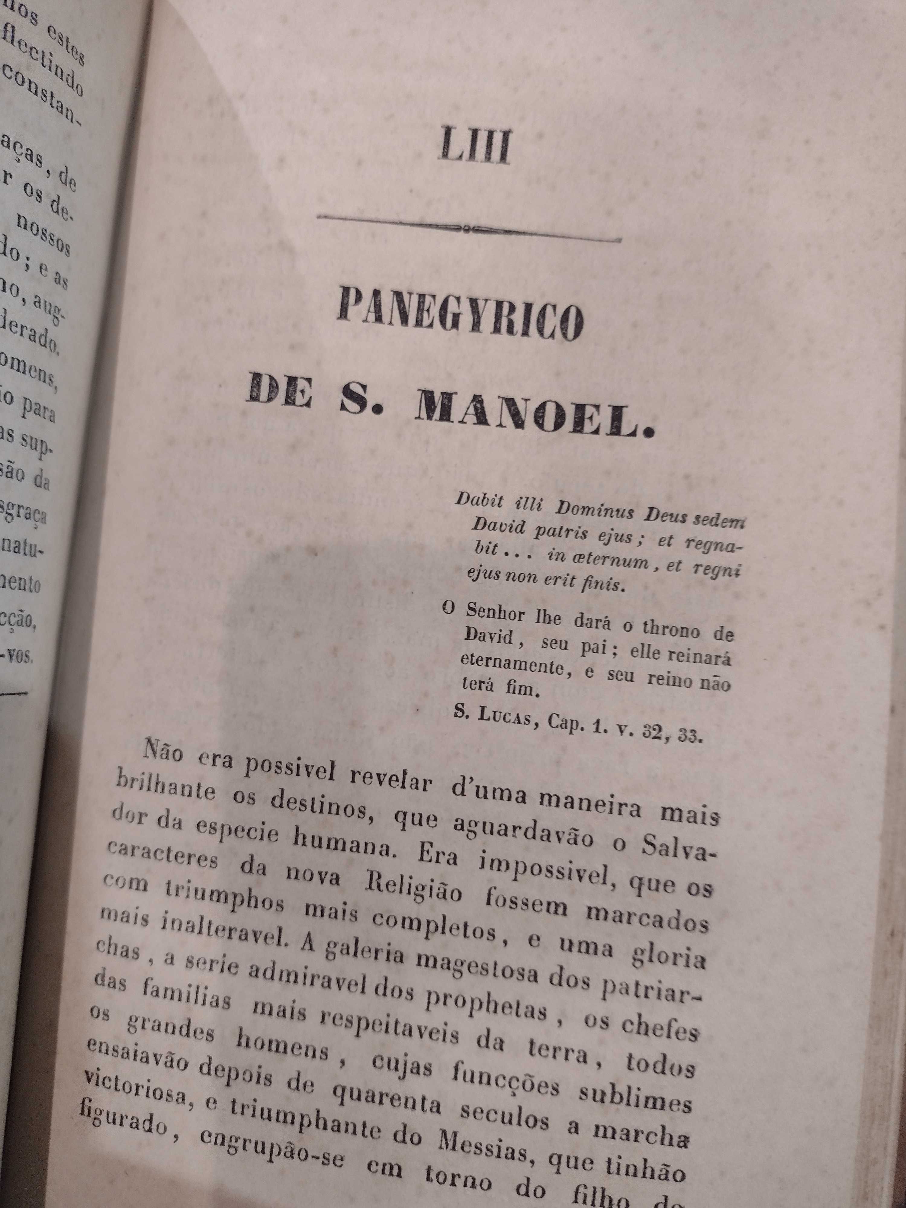 Obras Oratórias Padre Mestre Fr. Francisco do Monte Alverne 1854