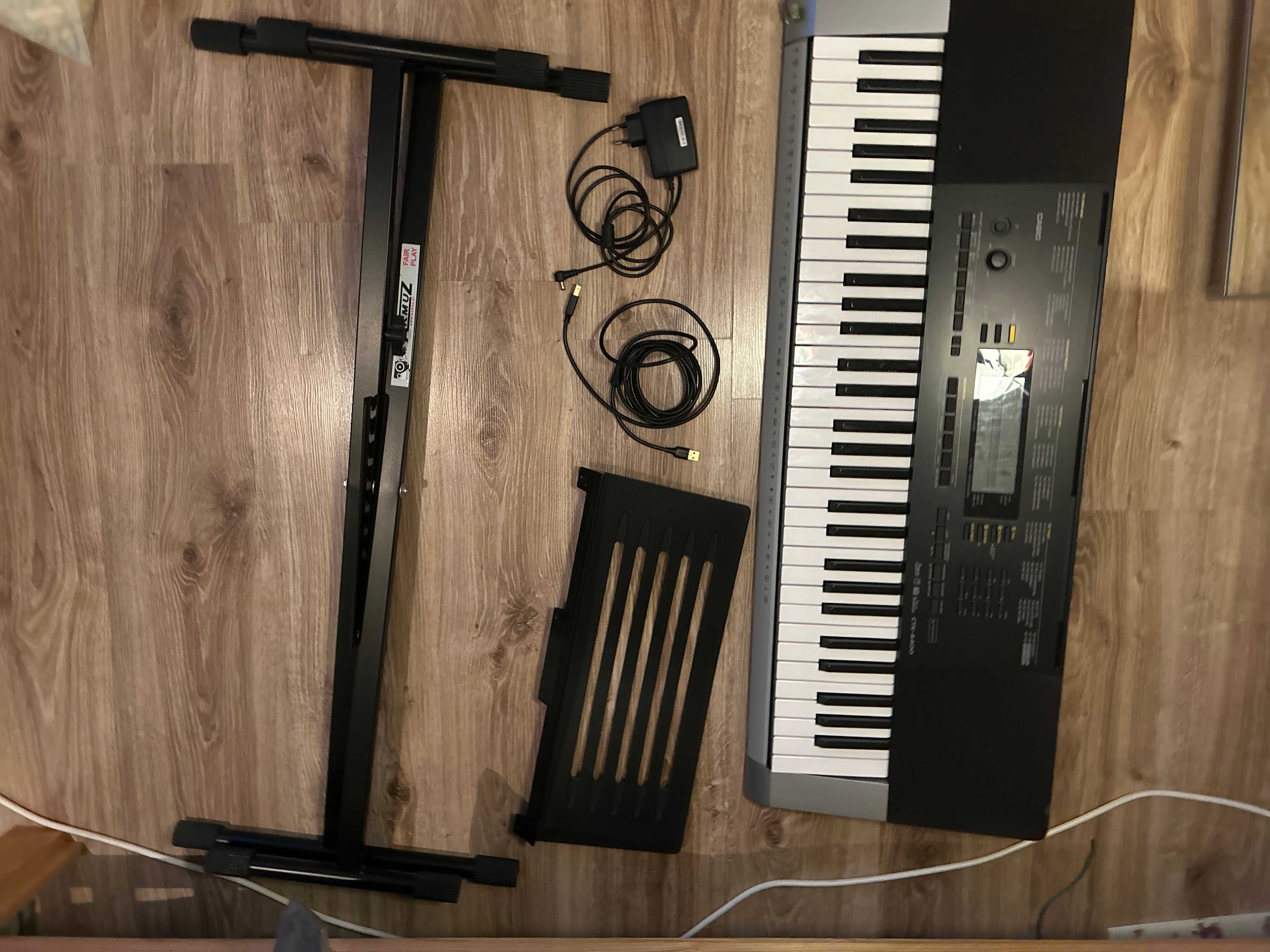 Keyboard Casio CTK 4400 + statyw i zasilacz