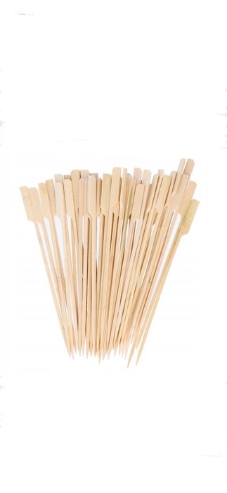 Wykałaczki szpikulce do szaszłyków hamburgerów drewniane 24 cm 100 szt